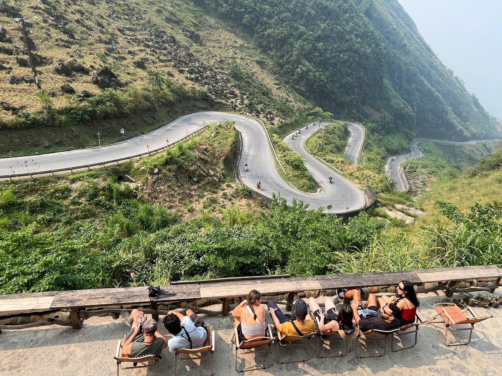 Resting above a mountain pass